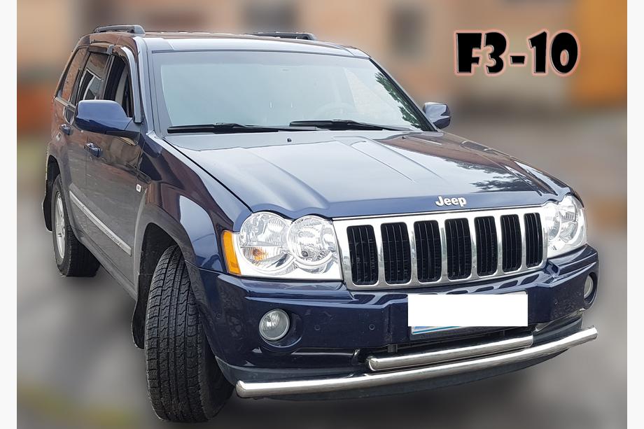 Jeep Grand Cherokee WK 2004-2010 гг. Передняя защита ST014 (нержавейка) Фото 3