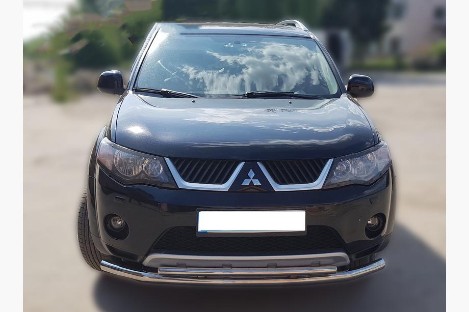 Mitsubishi Outlander 2006-2012 гг. Передняя защита ST014 (нержавейка) Image