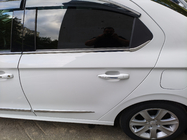 Peugeot 301 2012- гг. Окантовка окон Нержавейка 4 шт, Carmos (без форточки) фото 4