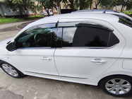 Peugeot 301 2012- гг. Окантовка окон Нержавейка 4 шт, Carmos (без форточки) фото 5