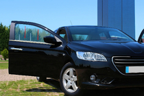 Peugeot 301 2012- гг. Окантовка окон Нержавейка 4 шт, Carmos (без форточки) фото 7