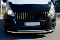 Renault Master 2011-2023 гг. Передняя защита ST014 (нержавейка) d60/42 фото 4