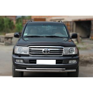 Передняя защита ST014 (нержавейка) Toyota Land Cruiser 100 1998-2007 гг. фото 1
