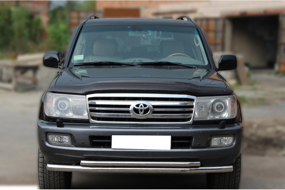 Toyota Land Cruiser 100 1998-2007 гг. Передняя защита ST014 (нержавейка) Image