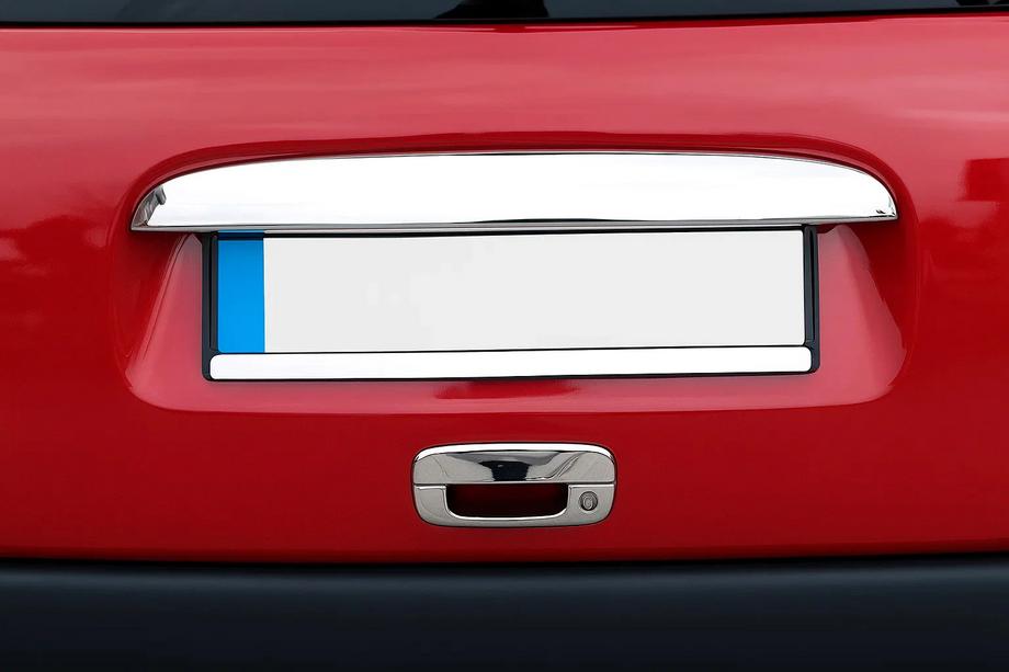 Citroen Berlingo 1996-2008 гг. Хромированная накладка над номером (1996-2002 3-дверный, нержавейка) Image