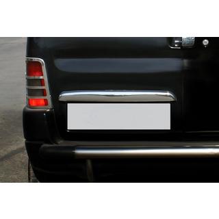 Хромированная накладка над номером (2-дверный, нержавейка) Citroen Berlingo 1996-2008 гг. фото 1
