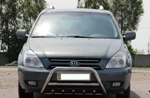 Kia Carnival 2002-2013 гг. Кенгурятник WT003 (нержавейка) фото 1
