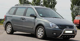 Kia Carnival 2002-2013 гг. Кенгурятник WT003 (нержавейка) фото 2