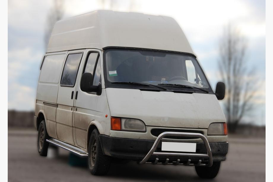 Ford Transit 1991-2000 гг. Кенгурятник WT003 (нержавейка) Image