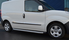 Opel Combo 2012-2018 гг. Дверные Молдинги Нержавеющая Сталь (4 шт) OmsaLine - Итальянская Нержавейка фото 5