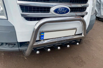 Ford Transit 2000–2014 гг. Кенгурятник WT004 Нержавейка фото 3