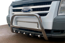 Ford Transit 2000–2014 гг. Кенгурятник WT004 Нержавейка фото 1