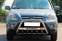 Honda CRV 2001-2006 гг. Кенгурятник WT004 Нержавейка фото 2