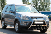 Honda CRV 2001-2006 гг. Кенгурятник WT004 Нержавейка фото 3