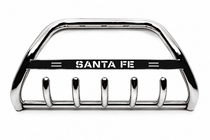Hyundai Santa Fe 1 2000-2006 гг. Кенгурятник WT004 Нержавейка фото 2