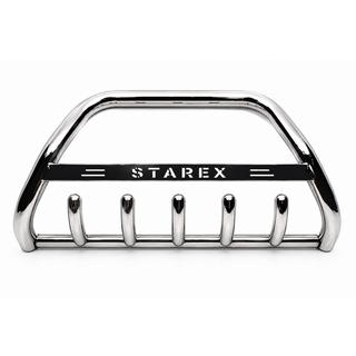 Кенгурятник WT004 Нержавейка Hyundai H300, H1, Starex 2008-2020 гг. фото 4