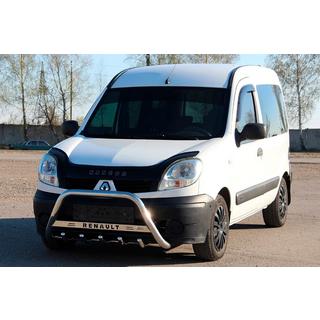 Кенгурятник WT004 Нержавейка Renault Kangoo 1998-2008 гг. фото 3