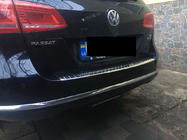 Volkswagen Passat B7 2012-2015 гг. Накладка на задний бампер OmsaLine Глянец (SW, нержавейка) фото 2