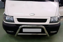 Ford Transit 2000–2014 гг. Кенгурятник WT006 (нержавейка) фото 1