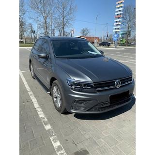 Боковые пороги OEM для стандартной версии (2 шт., алюминий) Volkswagen Tiguan 2016-2023 гг. фото 2