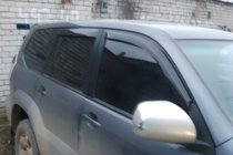 Toyota Land Cruiser Prado 120 2002-2009 гг. Ветровики на окна (4 шт, HIC) фото 11