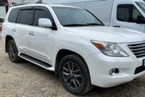 Lexus LX570/450d 2008-2022 гг. Ветровики 8 см (4 шт, HIC) фото 3