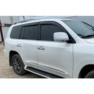 Ветровики 8 см (4 шт, HIC) Lexus LX570/450d 2008-2022 гг. фото 4