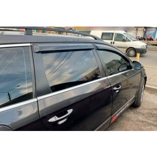 Ветровики SW (4 шт, HIC) Volkswagen Passat B6 2006-2012 гг. фото 2
