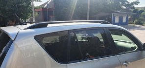 Toyota Rav 4 2006-2013 гг. Рейлинги Skyport (черные) фото 6