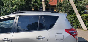 Toyota Rav 4 2006-2013 гг. Рейлинги Skyport (черные) фото 5
