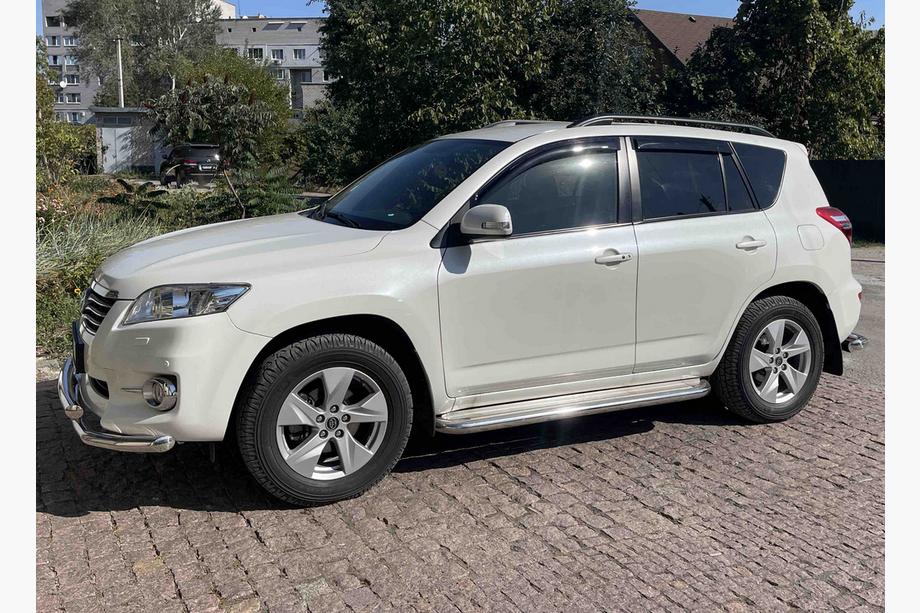 Toyota Rav 4 2006-2013 гг. Рейлинги Skyport (черные) Image