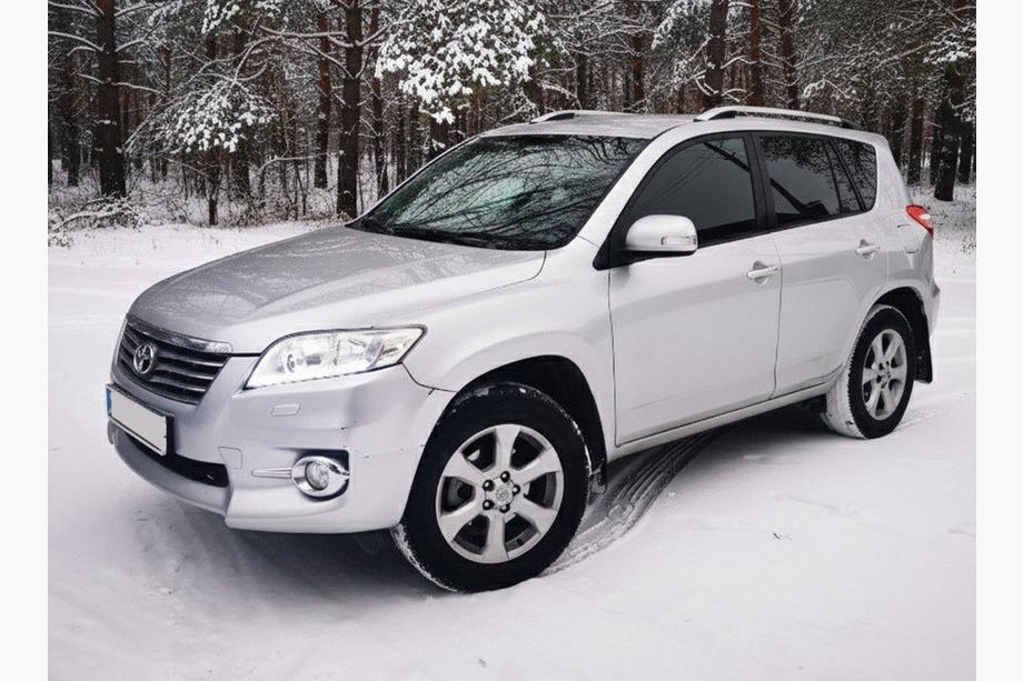 Toyota Rav 4 2006-2013 гг. Рейлинги Skyport (серебристые) Image