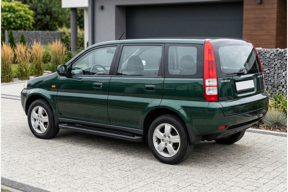 Honda HR-V 1998-2006 гг. Боковые Подножки Allmond Black (2 шт., Алюминий) Image