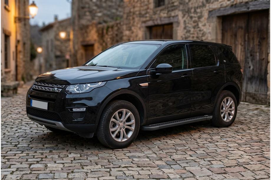 Land Rover Discovery Sport 2014- гг. Боковые Подножки Allmond Black (2 шт., Алюминий) 2019+ Фото 1