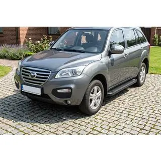 Боковые Подножки Allmond Black (2 шт., Алюминий) Lifan X60 2011- гг. фото 1