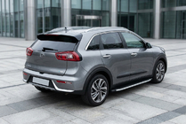 Kia Niro 2016–2021 гг. Боковые Подножки Fullmond (2 шт., Алюминий) фото 1