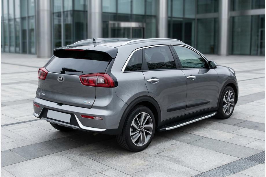Kia Niro 2016–2021 гг. Боковые Подножки Fullmond (2 шт., Алюминий) Image