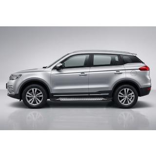 Боковые Подножки Line (2 шт., Алюминий) Geely Emgrand X7 2011- гг. фото 1