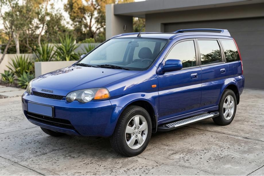 Honda HR-V 1998-2006 гг. Боковые Подножки Line (2 шт., Алюминий) Image