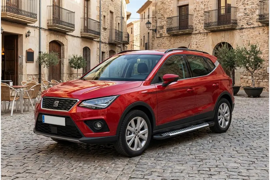 Seat Arona 2017- гг. Боковые Подножки Line (2 шт., Алюминий) Фото 1