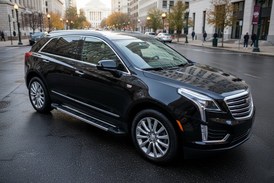 Cadillac XT5 2016- гг. Боковые пороги RedLine V1 (2 шт., алюминий) Image