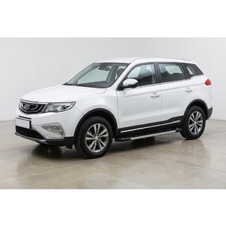 Боковые пороги RedLine V1 (2 шт., алюминий) Geely Emgrand X7 2011- гг. фото 1
