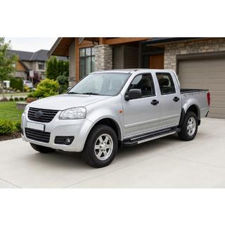 Боковые пороги RedLine V1 (2 шт., алюминий) GreatWall Wingle 5 2006- гг. фото 1