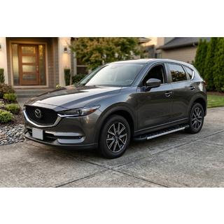Боковые пороги RedLine V1 (2 шт., алюминий) Mazda CX-5 2017–2025 гг. фото 1