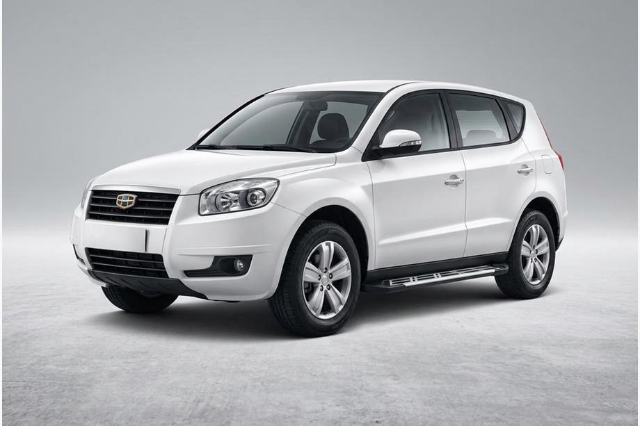 Geely Emgrand X7 2011- гг. Боковые Подножки Sunrise (2 шт., Алюминий) Image