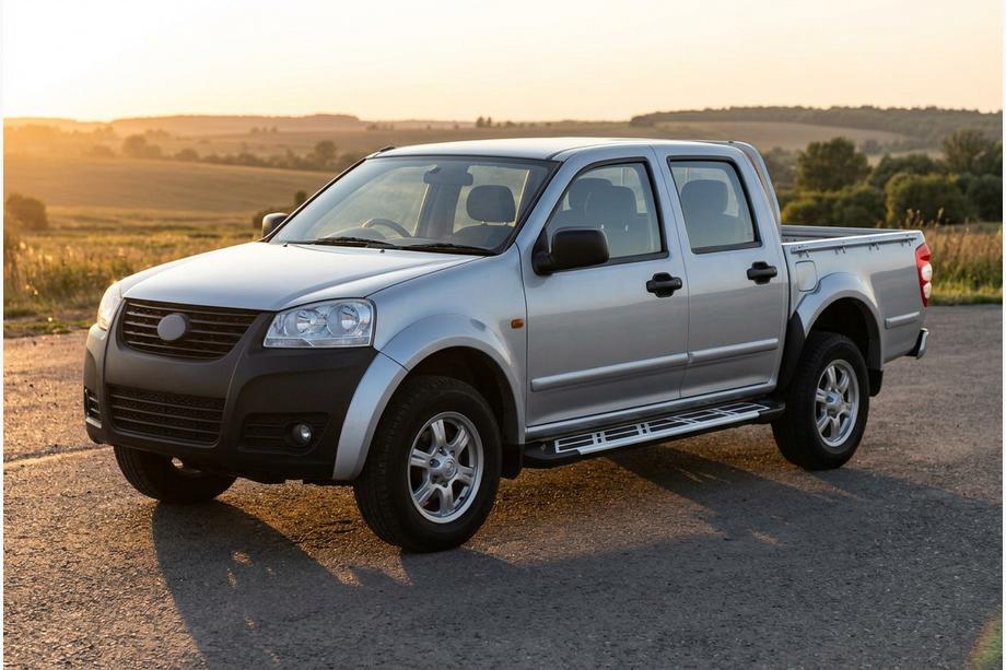 GreatWall Wingle 5 2006- гг. Боковые Подножки Sunrise (2 шт., Алюминий) Image