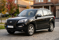 Lifan X60 2011- гг. Боковые Подножки Tayga Grey (2 шт., Алюминий) фото 1