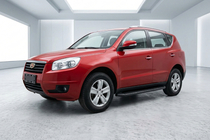 Geely Emgrand X7 2011- гг. Боковые Подножки Tayga Black (2 шт., Алюминий) фото 1