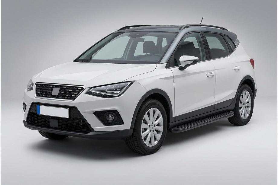 Seat Arona 2017- гг. Боковые Подножки Tayga Black (2 шт., Алюминий) Image