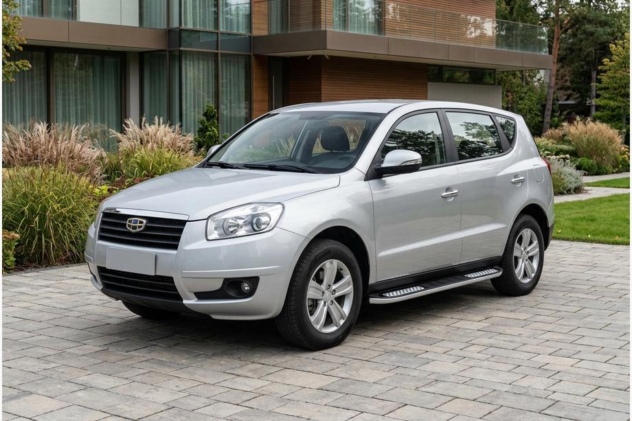 Geely Emgrand X7 2011- гг. Боковые Подножки Tayga V2 (2 шт., Алюминий) Image